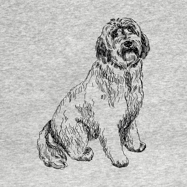 labradoodle portrait by VicaVeresk